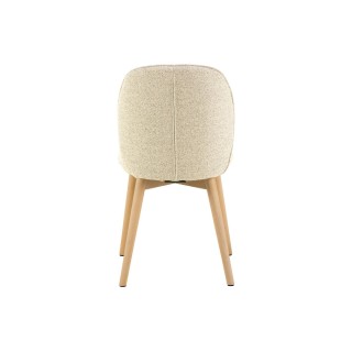 Chaises scandinaves en tissu bouclette (lot de 2) ALIX - HELLIN