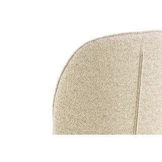 Chaises scandinaves en tissu bouclette (lot de 2) ALIX - HELLIN