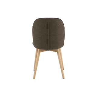 Chaises scandinaves en tissu bouclette (lot de 2) ALIX - HELLIN