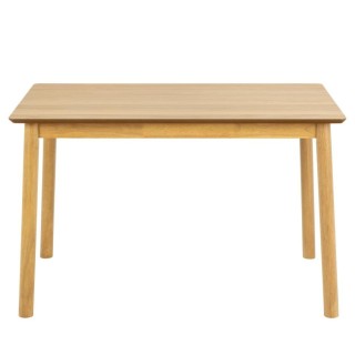 Table à manger rectangulaire en chêne + 4 chaises – IZIA | HELLIN