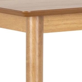 Table à manger rectangulaire en chêne + 4 chaises – IZIA | HELLIN
