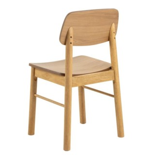 Table à manger rectangulaire en chêne + 4 chaises – IZIA | HELLIN