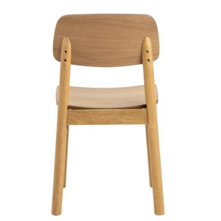 Table à manger rectangulaire en chêne + 4 chaises – IZIA | HELLIN