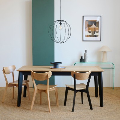 Table à manger rectangulaire extensible : 8 à 12 pers | Hellin