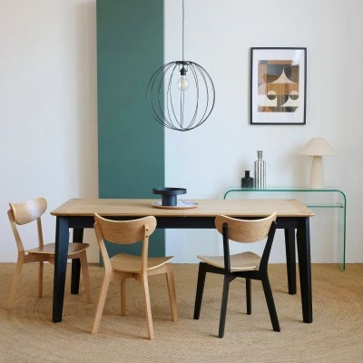 Table à manger rectangulaire extensible : 8 à 12 pers | Hellin