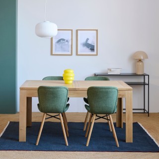 Table extensible 160cm avec 4 chaises Matilda - Hellin