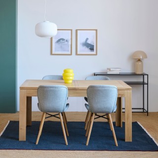 Table extensible 160cm avec 4 chaises Matilda - Hellin
