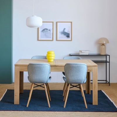 Table extensible 160cm avec 4 chaises Matilda - Hellin