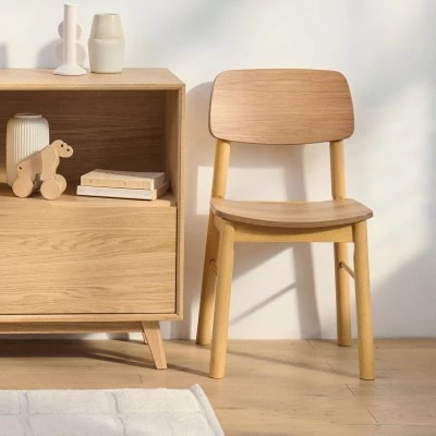 Chaises de salle à manger en bois naturel (lot de 2) IZIA - HELLIN