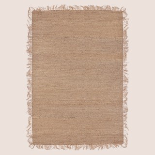 Tapis rectangulaire naturel en jonc de mer 200x290 KOMBU - HELLIN