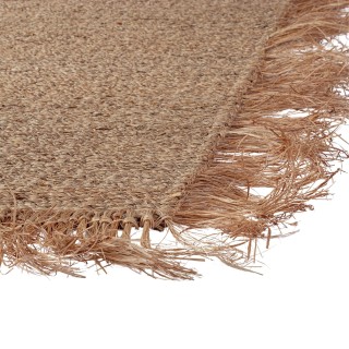 Tapis rectangulaire naturel en jonc de mer 200x290 KOMBU - HELLIN