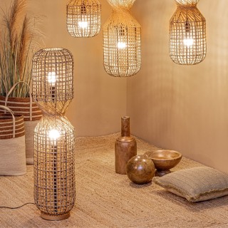 Lampe sur pied ajouré H135 SANTANA - HELLIN