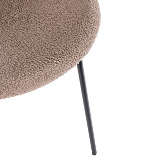 Chaises de salle à manger design en tissu bouclette (lot de 2) KIM - HELLIN