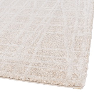 Tapis rectangulaire de salon beige 200x290 DUNE - HELLIN