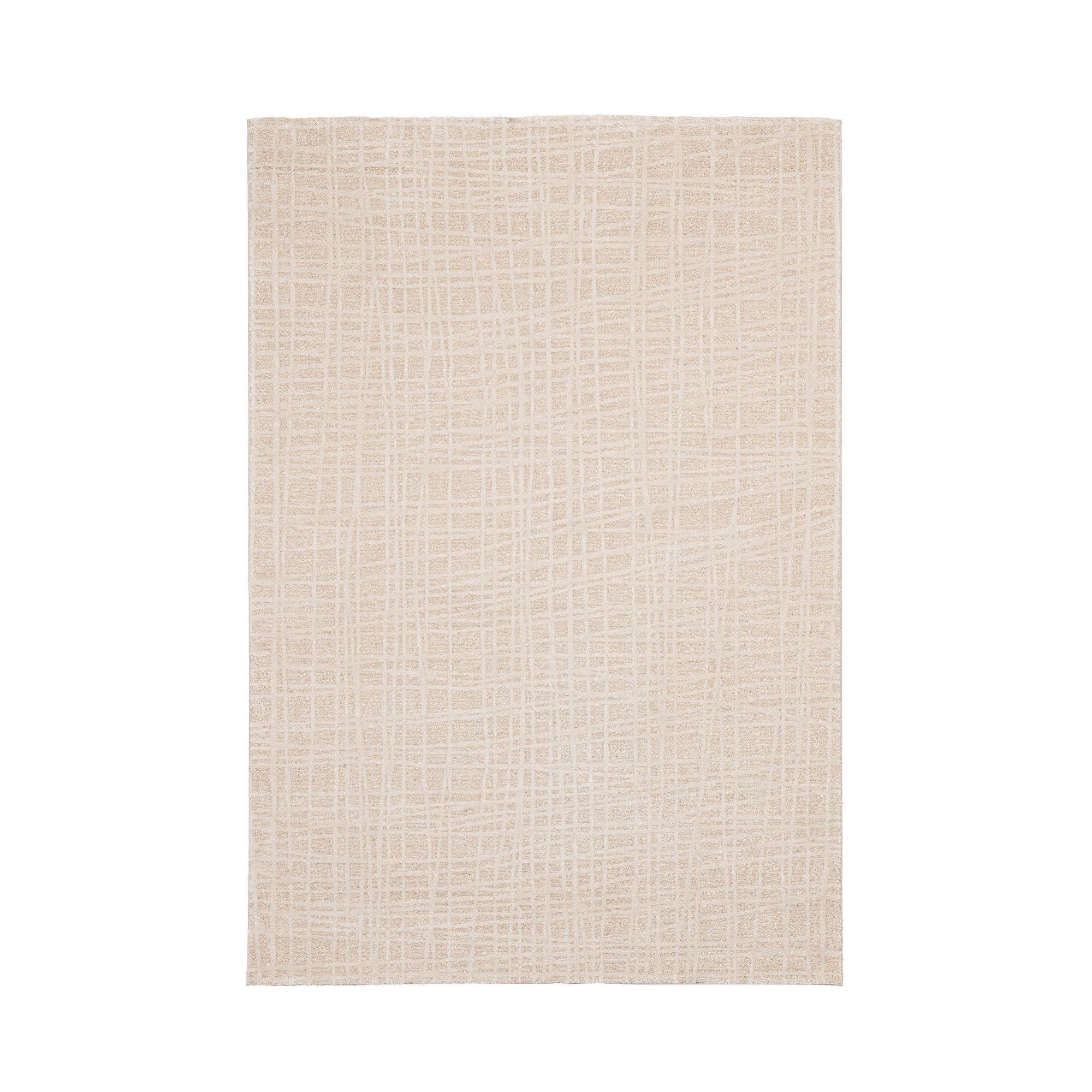 Tapis Salon 160x230 Tissé Beige Rectangle Motif Simple GRATI | Leroy Merlin