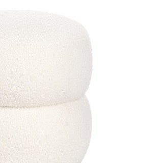 Pouf rond D41 en tissu LENNY - HELLIN