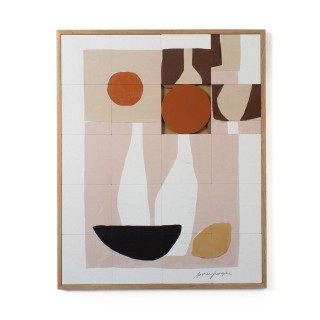 Tableau en bois taquin graphique 63 x 78 COLLAGE - HELLIN