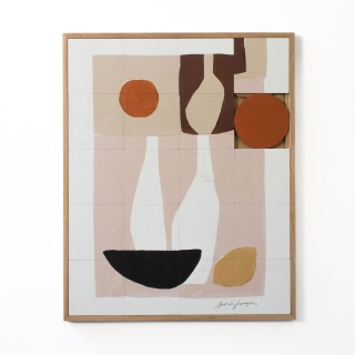 Tableau en bois taquin graphique 63 x 78 COLLAGE - HELLIN