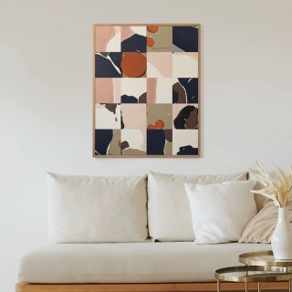 Tableau en bois taquin femme harmonieuse 63 x 78 LINEN SHIRT - HELLIN