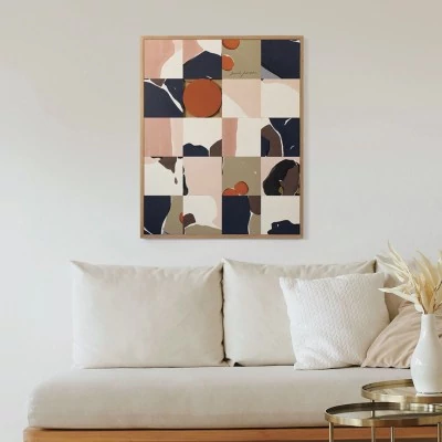 Tableau en bois taquin femme harmonieuse 63 x 78 LINEN SHIRT - HELLIN