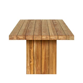 Table de jardin en bois recyclé brun L245 10 places NONZA - HELLIN