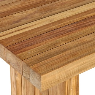 Table de jardin en bois recyclé brun L245 10 places NONZA - HELLIN