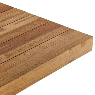 Table de jardin en bois recyclé brun L245 10 places NONZA - HELLIN