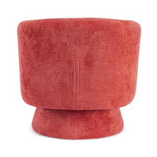 Fauteuil pivotant avec pied central en tissu JULIO - HELLIN