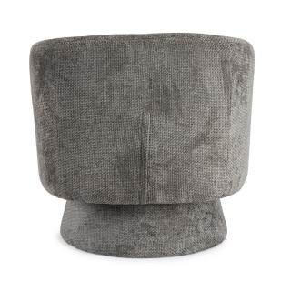 Fauteuil pivotant avec pied central en tissu JULIO - HELLIN