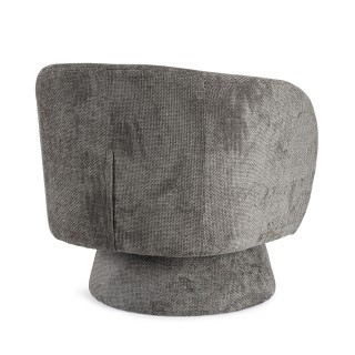 Fauteuil pivotant avec pied central en tissu JULIO - HELLIN