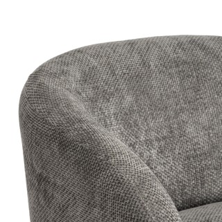 Fauteuil pivotant avec pied central en tissu JULIO - HELLIN