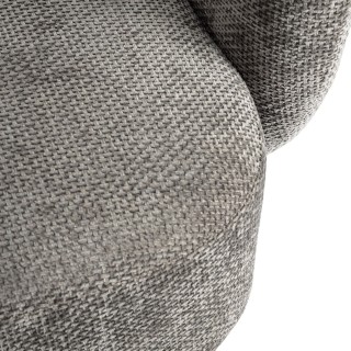 Fauteuil pivotant avec pied central en tissu JULIO - HELLIN