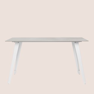 Table rectangulaire en céramique et métal L180 6 places ARLETTE - HELLIN