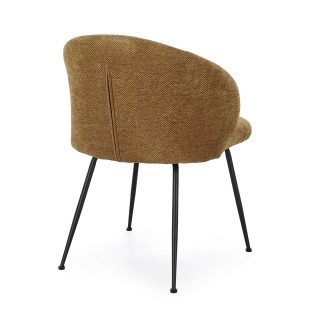 Chaises design tissu chenille – Lot de 2 LOU | Hellin