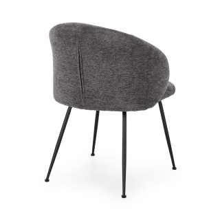 Chaises design tissu chenille – Lot de 2 LOU | Hellin