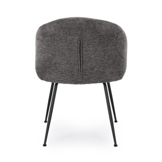 Chaises design tissu chenille – Lot de 2 LOU | Hellin