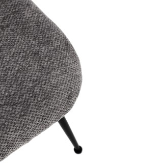 Chaises design tissu chenille – Lot de 2 LOU | Hellin