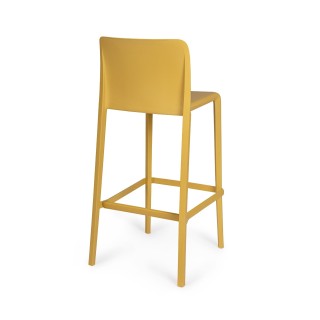 Tabourets de bar d'extérieur avec repose-pieds (lot de 4) EOLE - HELLIN