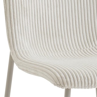 Chaises de salle à manger en velours côtelé (lot de 4) SARINA - HELLIN