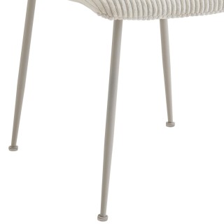 Chaises de salle à manger en velours côtelé (lot de 4) SARINA - HELLIN