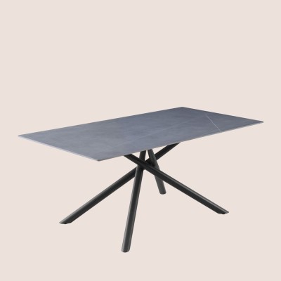 Table de salle à manger en céramique L180 8 places INES - HELLIN