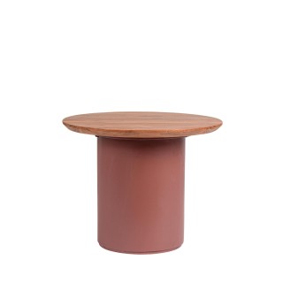 Table basse ronde contemporaine D50 en acacia SAJO - HELLIN