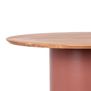Table ronde contemporaine D115 4 places en acacia SAJO - hellin