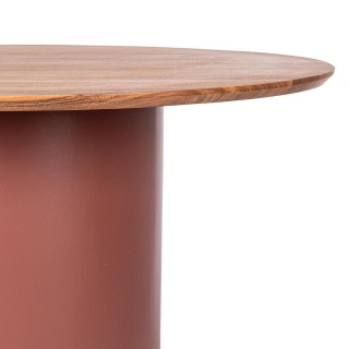 Table ronde contemporaine D115 4 places en acacia SAJO - hellin