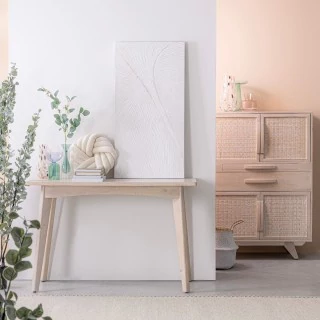 Console en bois de manguier blanchi L115 SHANNA - HELLIN