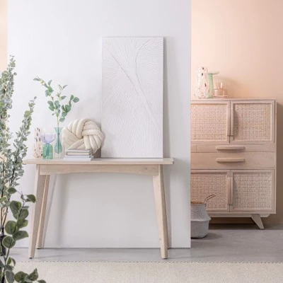 Console en bois de manguier blanchi L115 SHANNA - HELLIN