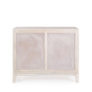 Buffet bas en manguier blanchi 3 portes L145 AGDE - HELLIN