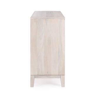 Buffet bas en manguier blanchi 2 portes L100 AGDE - HELLIN