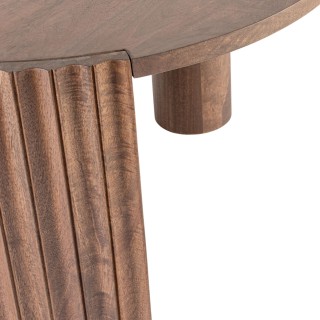 Table basse ronde en manguier brun contemporaine D80 AGRA - HELLIN