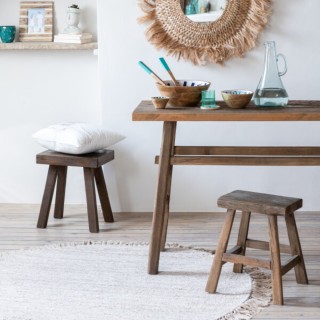 Console rustique en bois sombre - Hellin